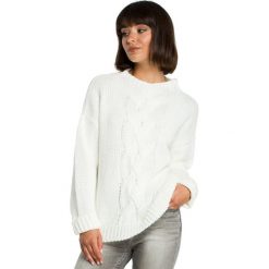 Sweter z warkoczem - ecru. Swetry damskie BE, s, bez wzorów, ze splotem, klasyczne, bez rękawów, bez kaptura. Za 149,00 zł.