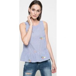 Answear - Bluzka Blossom Mood. Szare bez kategorii marki ANSWEAR, s, z bawełny, casualowe, z okrągłym kołnierzem. W wyprzedaży za 59,90 zł.