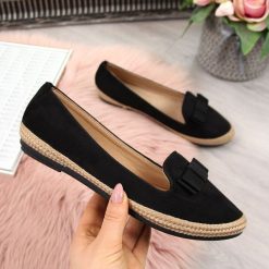 Lordsy damskie espadryle z kokardką czarne Vinceza - czarny. Czarne espadryle damskie Vinceza, bez obcasa. Za 69,99 zł.