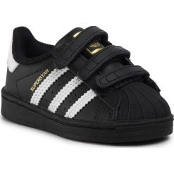 Buty adidas - Superstar Cf I EF4843 Cblack/Ftwwht/Cblack. Czarne półbuty dziewczęce Adidas, na rzepy. Za 229,00 zł.