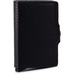 Mały Portfel Męski SECRID - Twinwallet TPf Perforated Black. Czarne portfele męskie Secrid, bez wzorów, ze skóry. Za 349,00 zł.