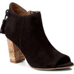 Botki TAMARIS - 1-28320-28 Black 001. Czarne botki damskie marki Tamaris, ze skóry, na obcasie. W wyprzedaży za 259,00 zł.