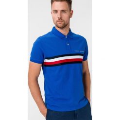 Tommy Hilfiger Polo Koszulka Niebieski. Niebieskie podkoszulki męskie TOMMY HILFIGER, m, bez wzorów, z bawełny, bez rękawów. Za 376,95 zł.