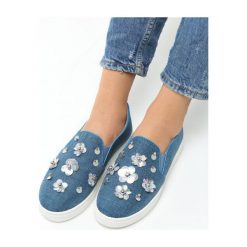 Trampki damskie slip on: Ciemnoniebieskie Slip On Hirie