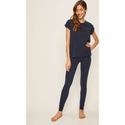 Tommy Hilfiger - Piżama. Niebieskie piżamy damskie TOMMY HILFIGER, s, bez wzorów, z elastanu, bez rękawów. W wyprzedaży za 169,90 zł.