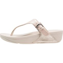 Klapki damskie: FitFlop SKINNY TOETHONG Japonki silver