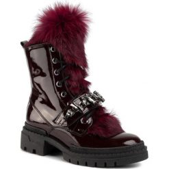 Trapery Eva Minge EM-08-06-000250. Czarne buty trekkingowe damskie Eva Minge, bez obcasa, bez zapięcia. W wyprzedaży za 479,00 zł.