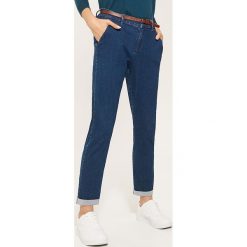 Spodnie typu chino - Niebieski. Niebieskie chinosy damskie House. Za 89,99 zł.