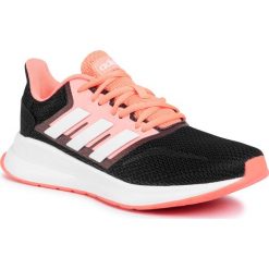 Buty adidas - Runfalcon EG8629 Ftwwht/Dshgry/Sigcor. Czarne buty sportowe damskie Adidas, bez wzorów, ze skóry ekologicznej, sportowe, do biegania. Za 199,00 zł.