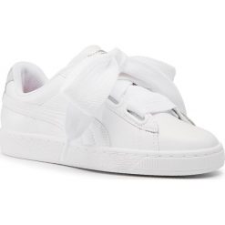 Sneakersy PUMA - Basket Heart Bio Hack Wn's 369223 01 Puma White/Puma Silver. Białe półbuty damskie Puma, ze skóry. W wyprzedaży za 269,99 zł.