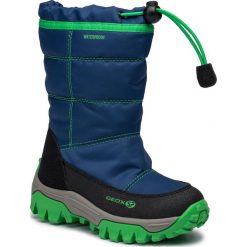 Śniegowce GEOX - J Himalaya B.B Wpf A J843AA 0FU50 C4248 M Navy/Green. Niebieskie śniegowce chłopięce Geox, bez zapięcia. W wyprzedaży za 219,00 zł.