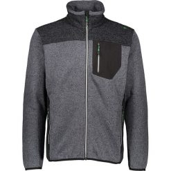 Kurtka polarowa w kolorze szarym. Szare bluzy męskie s, z dzianiny. W wyprzedaży za 129,95 zł.