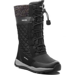 Śniegowce GEOX - J Orizont B G.Abx C J842BC 0FU54 C9999 S Black. Czarne śniegowce dziewczęce Geox, bez zapięcia. W wyprzedaży za 289,00 zł.