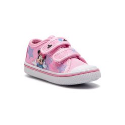MICKEY&FRIENDS CP40-K201DSTC. Różowe trampki dziewczęce z materiału. Za 39,99 zł.