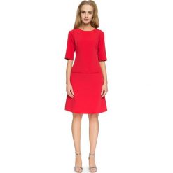 JANINA Spódnica - czerwona. Czerwone bluzki damskie Stylove, s, z elastanu. Za 89,00 zł.