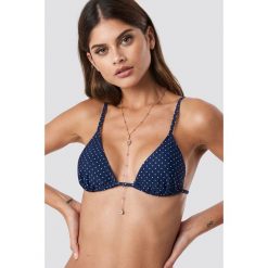 NA-KD Swimwear Trójkątna góra bikini z wiązaniem - Blue,Navy. Niebieskie bikini NA-KD Swimwear. Za 60,95 zł.