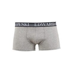 Bokserki 1-pak Stripes Szare. Szare bokserki damskie Edward Orlovski, l, bez wzorów, z elastanu. Za 20,00 zł.