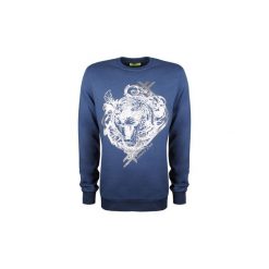 Bluzy Versace Jeans B7GSB7FD / Print 45 Slim. Niebieskie bluzy męskie Versace Jeans, xl, bez wzorów, z jeansu, bez kołnierzyka, bez rękawów, bez kaptura. Za 459,00 zł.