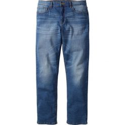 Dżinsy ze stretchem Classic Fit Straight bonprix niebieski. Niebieskie jeansy męskie regular bonprix. Za 109,99 zł.