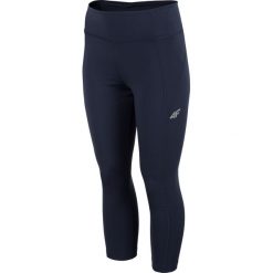 Legginsy treningowe damskie SPDF305 - granat. Czarne legginsy damskie 4f, s, bez wzorów, z materiału. Za 119,99 zł.