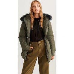 Mango - Kurtka Fiona55. Żółte kurtki damskie Mango, s, bez wzorów, z poliesteru, krótkie. Za 299,90 zł.