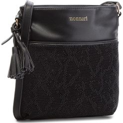 Torebka MONNARI - BAGA780-020 Black. Czarne listonoszki damskie marki Monnari, ze skóry ekologicznej. W wyprzedaży za 149,00 zł.