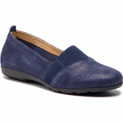 Półbuty CAPRICE - 9-24650-22 Blue Jeans Sue 802. Niebieskie półbuty damskie skórzane Caprice, na płaskiej podeszwie. Za 199,90 zł.