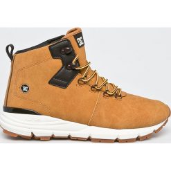 DC - Buty. Szare buty trekkingowe męskie marki DC, z materiału, na sznurówki, outdoorowe. Za 579,90 zł.