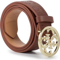 Pasek Damski GUESS - Not Coordinated Belts BW7207 P9335 COG. Pomarańczowe paski damskie Guess, w paski, ze skóry ekologicznej. Za 229,00 zł.