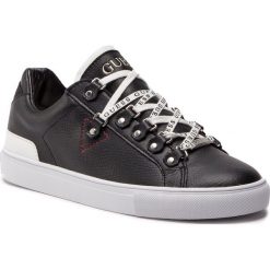 Sneakersy GUESS - FM5BAR LEA12 BLACK. Czarne sneakersy męskie Guess, na co dzień, z aplikacjami, ze skóry ekologicznej, bez zapięcia. Za 439,00 zł.