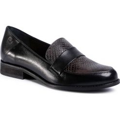 Lordsy EDEO - 3561-741/1134 Czarny. Czarne półbuty damskie Edeo, ze skóry, bez obcasa, na obcasie. Za 299,00 zł.