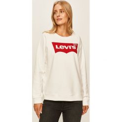 Levi's - Bluza. Białe bluzy damskie Levi's®, s, z nadrukiem, z bawełny, bez rękawów, bez kaptura. Za 239,90 zł.