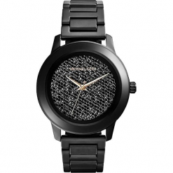 Zegarek kwarcowy "Kinley" w kolorze czarnym. Czarne, analogowe zegarki damskie Michael Kors, ze stali. W wyprzedaży za 740,95 zł.