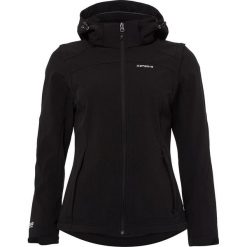 Icepeak LEONIE Kurtka Softshell black. Czarne kurtki damskie Icepeak, bez wzorów, z elastanu, sportowe, bez kaptura. Za 359,00 zł.