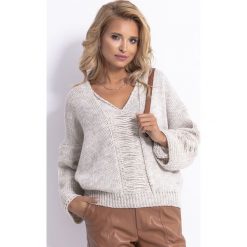 Sweter F785. Swetry damskie Fobya, uniwersalny, bez wzorów, bez rękawów, bez kaptura. Za 133,00 zł.