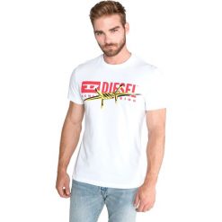 Diesel T-Diego-BX2 Koszulka Biały. Białe podkoszulki męskie Diesel, m, z nadrukiem, z bawełny, krótkie. Za 194,95 zł.
