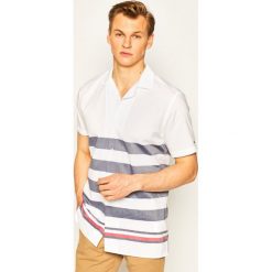 Koszula TOMMY HILFIGER Breton MW0MW13450. Białe koszule męskie TOMMY HILFIGER, m, bez wzorów, z bawełny, casualowe, bez kołnierzyka, bez rękawów. Za 429,00 zł.