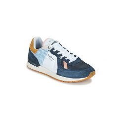 Buty Pepe jeans TINKER PRO CAMP. Niebieskie trampki męskie Pepe Jeans, bez wzorów, z jeansu, bez zapięcia. Za 419,00 zł.