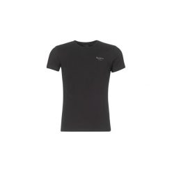 T-shirty z krótkim rękawem Pepe jeans ORIGINAL BASIC NOS. Czarne t-shirty męskie Pepe Jeans, s, bez wzorów, z jeansu, bez kołnierzyka, krótkie. Za 75,70 zł.