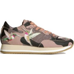 Buty PHILIPPE MODEL ETOILE. Brązowe buty sportowe damskie Philippe Model, moro, ze skóry, sportowe. W wyprzedaży za 960,00 zł.