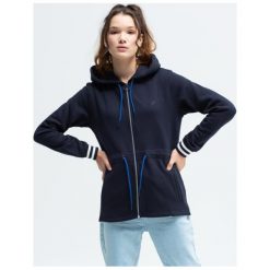 Lotto Bluza Rozpinana Z Kapturem Jujube , granatowy, rozmiar XS. Niebieskie bluzy damskie Lotto, s, bez wzorów, z bawełny, bez rękawów, z kapturem. W wyprzedaży za 103,99 zł.