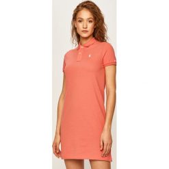 Polo Ralph Lauren - Sukienka. Czerwone sukienki damskie Polo Ralph Lauren, na co dzień, s, bez wzorów, z bawełny, casualowe, polo, z krótkim rękawem, krótkie, mini, proste. W wyprzedaży za 539,90 zł.
