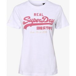Superdry - T-shirt damski, biały. Białe t-shirty damskie Superdry, l, z nadrukiem, z bawełny. Za 59,95 zł.