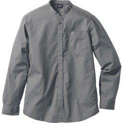 Koszula z długim rękawem Regular Fit bonprix dymny szary. Szare koszule męskie na spinki bonprix, l, ze stójką, z długim rękawem. Za 37,99 zł.