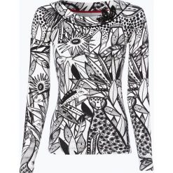 Marc Cain Collections - Damska koszulka z długim rękawem, czarny. Czarne koszulki damskie marki Marc Cain Collections, z nadrukiem, wizytowe, bez kołnierzyka. Za 549,95 zł.