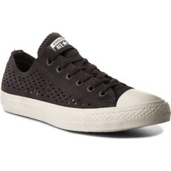 Trampki CONVERSE - Ctas Ox 160464C Almost Black/Almost Black. Czarne półbuty męskie Converse, na co dzień, bez wzorów, ze skóry, bez zapięcia. W wyprzedaży za 259,00 zł.