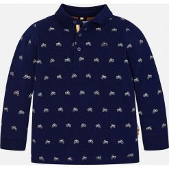 Mayoral - Longsleeve dziecięcy 92-134 cm. Niebieskie t-shirty chłopięce Mayoral, bez wzorów, z bawełny, z długim rękawem. W wyprzedaży za 79,90 zł.
