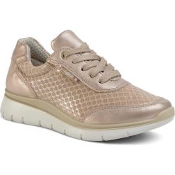 Sneakersy IMAC - 505800 Champagne/Beige 51334/013. Żółte półbuty damskie Imac, na co dzień, bez wzorów, ze skóry, bez obcasa, na płaskiej podeszwie, bez zapięcia. Za 279,00 zł.
