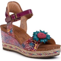 Espadryle LAURA VITA - Facyo 06 CX1198-6 Violet. Fioletowe espadryle damskie LAURA VITA, bez wzorów, ze skóry, bez obcasa, na obcasie. Za 349,00 zł.