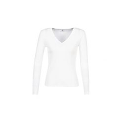 T-shirty z długim rękawem Petit Bateau 52473-02. Białe t-shirty damskie Petit Bateau, s, bez wzorów, bez kołnierzyka. Za 99,00 zł.
